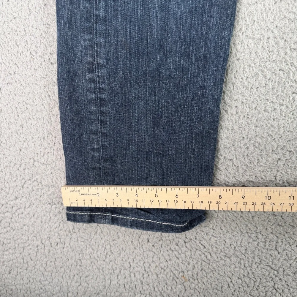 BKE Jake Straight Leg Jeans Mens‎ 34x28 Blue Dark Wash Stretch Denim Nice Fade